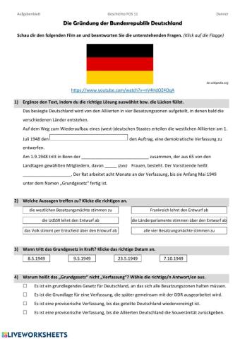 Die Gründung von Bundesrepublik und DDR - Videos