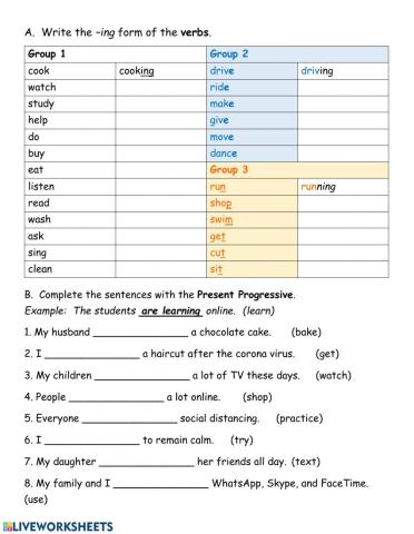 Present Continuous 6