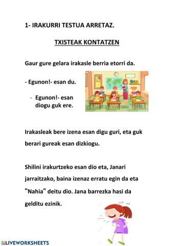 Txisteak kontatzen