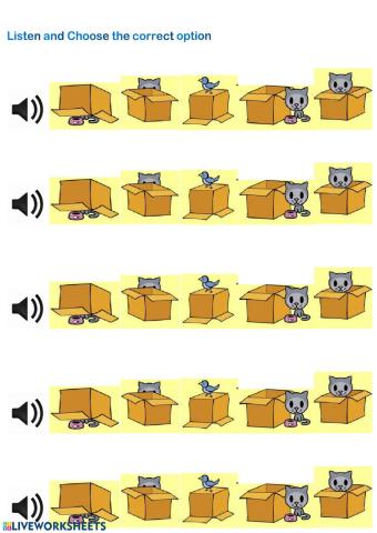 Prepositions of place