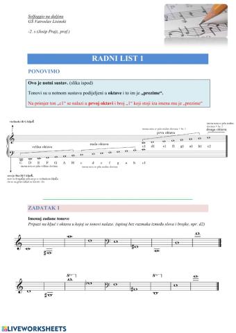 Solfeggio2s - I. tonske visine i ljestvice