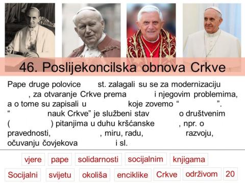 Poslijekoncilska obnova Crkve