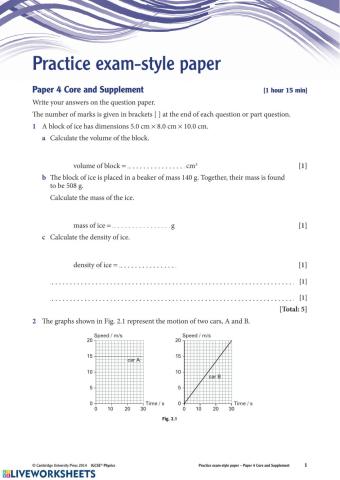 IGCSE Physics Paper 4 Revision