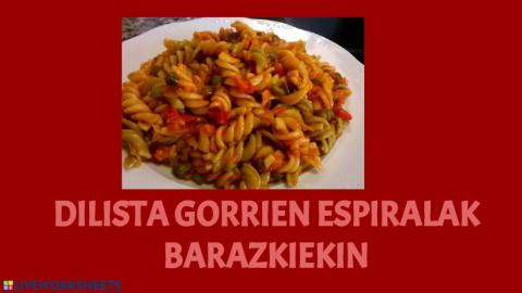 Dilista gorrien espiralak