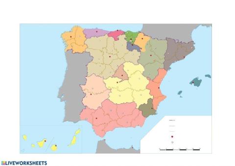 Mapa político España