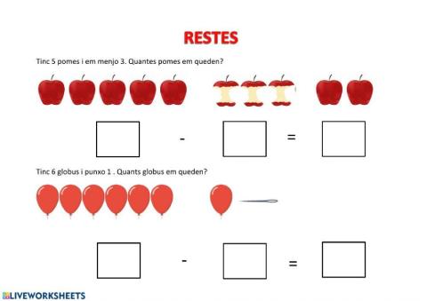 Restes amb suport visual