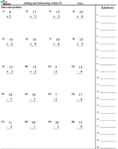 Addition and Subtraction