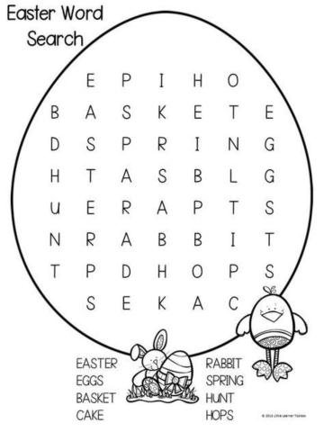 Easter wordsearch