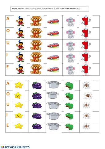 Alfabetizacion 1.1 VOCALES