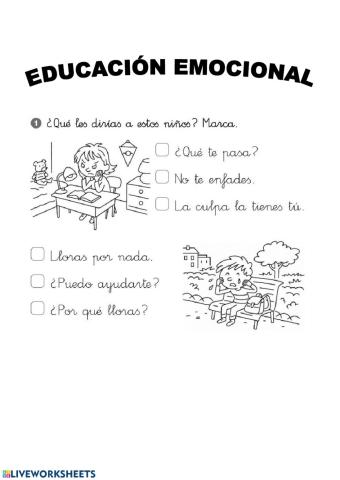 Emociones 1º primaria