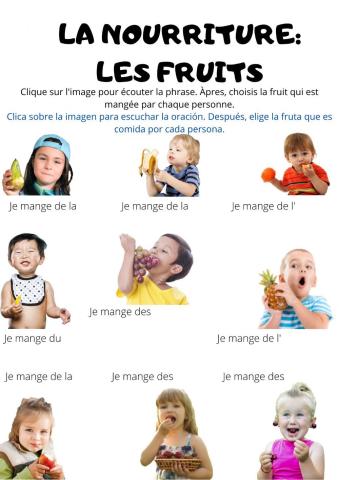 La nourriture: les fruits