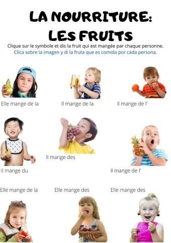 La nourriture: les fruits