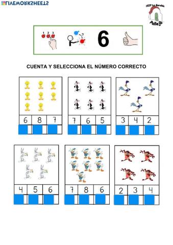 Cuenta y elige nº correcto