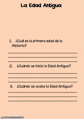 La Edad Antigua