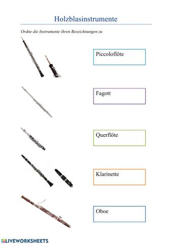 Holzblasinstrumente