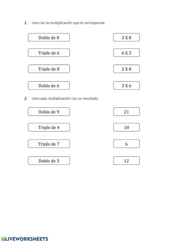 doble y triple