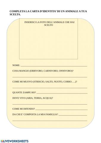 Carta identita'