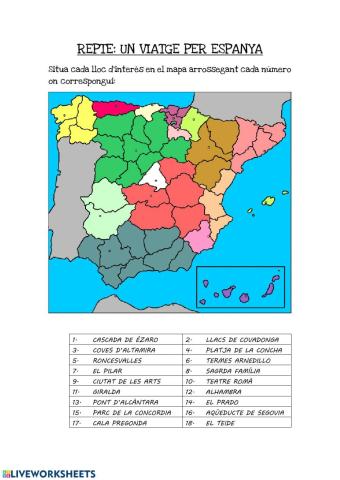 Repte: Un viatge per Espanya