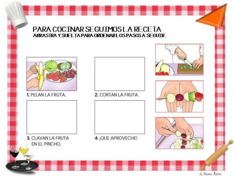 Sigue los pasos de la receta