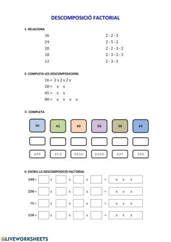 Descomposició factorial