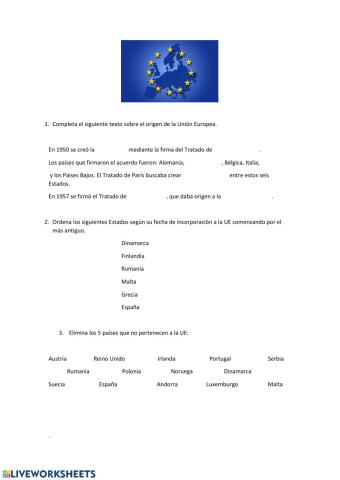 Origen de la UE