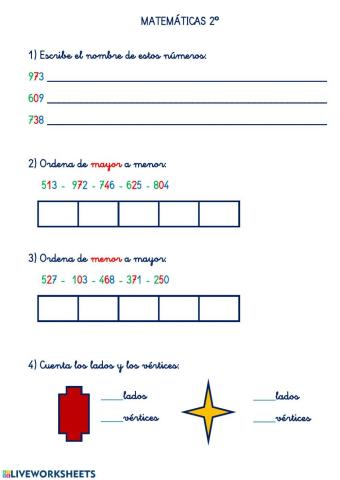 REPASO MATEMÁTICAS 2º