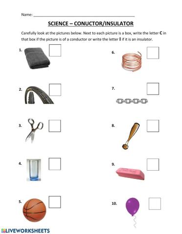 Conductors vs. Insulators