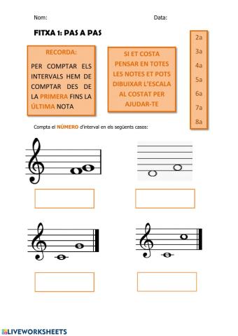 Comptar intervals