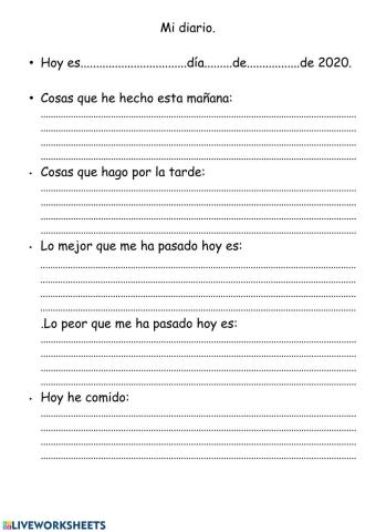 Escribo mi diario