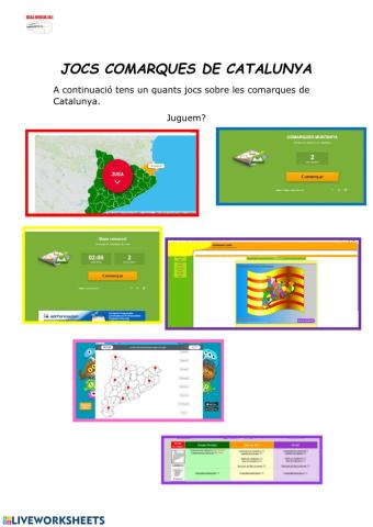 Jocs comarques Catalunya