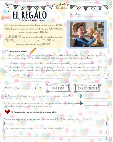 Corto el regalo (una pizca de educación)