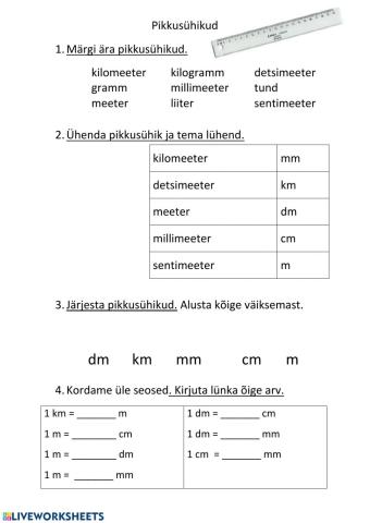 Pikkusühikud