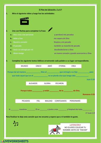 Plan de salvación 5º y 6º primaria