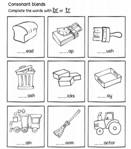 Br or Tr - R Consonant Blends