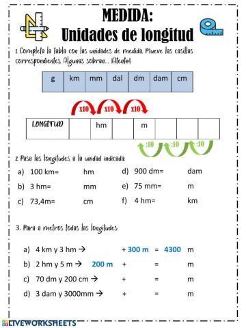 Medida: Unidades de longitud