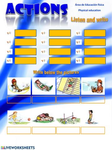 Actions 5º - 6º Worksheet