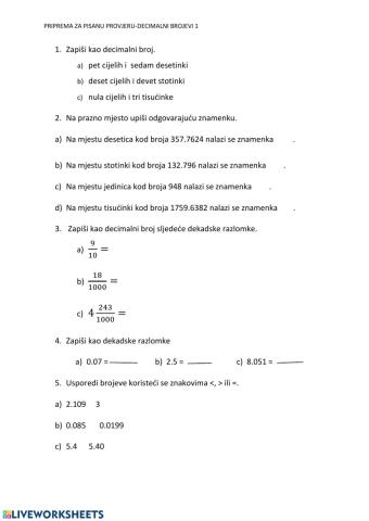 Decimalni brojevi 1.dio