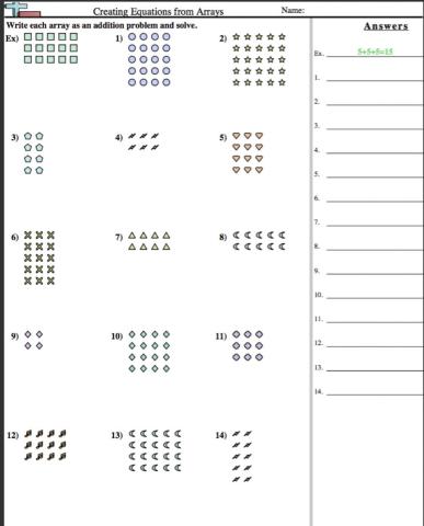 Creating Equations From Arrays