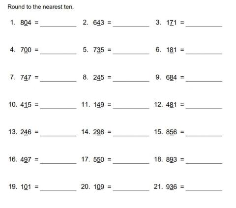 Rounding Tens