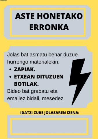 Zapiak eta botilen jolasa