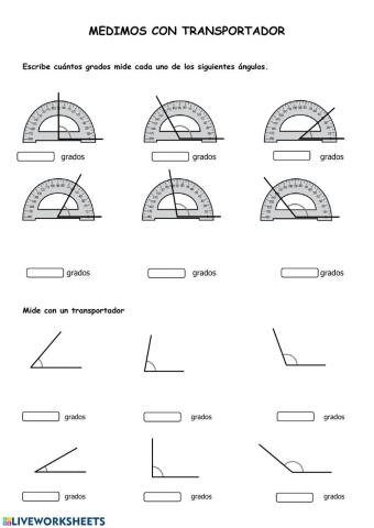 Medidas ángulos