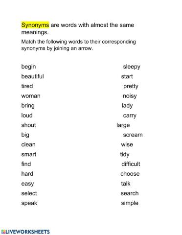 Synonyms