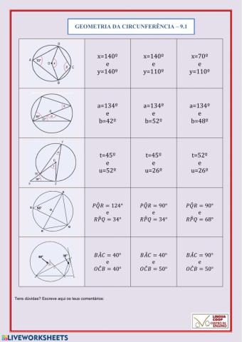 Geometria da Circunferência 9.1