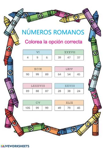 NÚMEROS ROMANOS