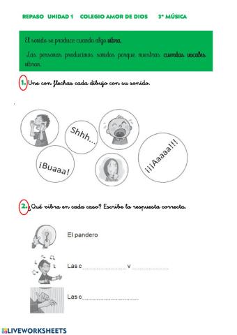 Repaso Música 3º PrimariaT.1