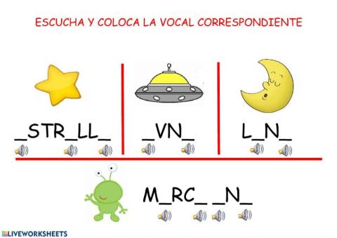 Reconoce las vocales