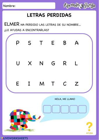 Letras Perdidas: Elmer