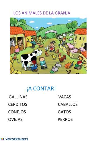 Los animales de la granja