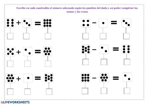 Sumas y restas