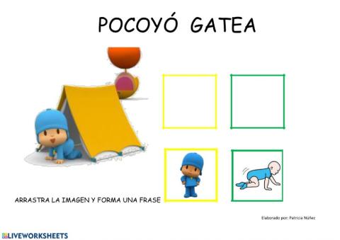 Pocoyó gatea